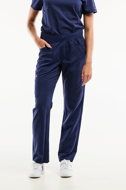 Pantalon médical Balance by Dickies bleu marine, coupe moderne, tissu extensible