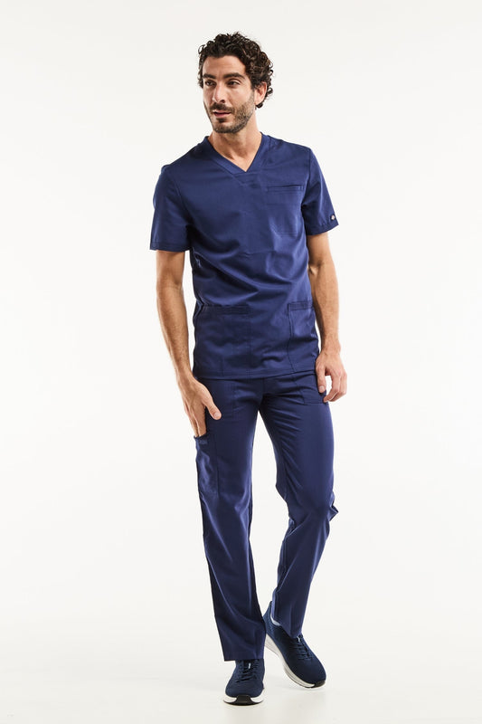 Tenue de bloc homme Balance by Dickies bleu marine, uniforme médical court