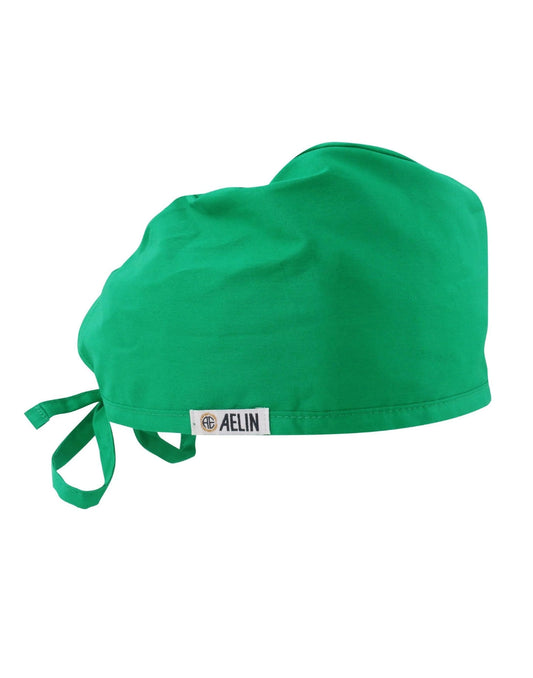 Calot médical vert à tie-back, taille standard, idéal pour les professionnels de santé