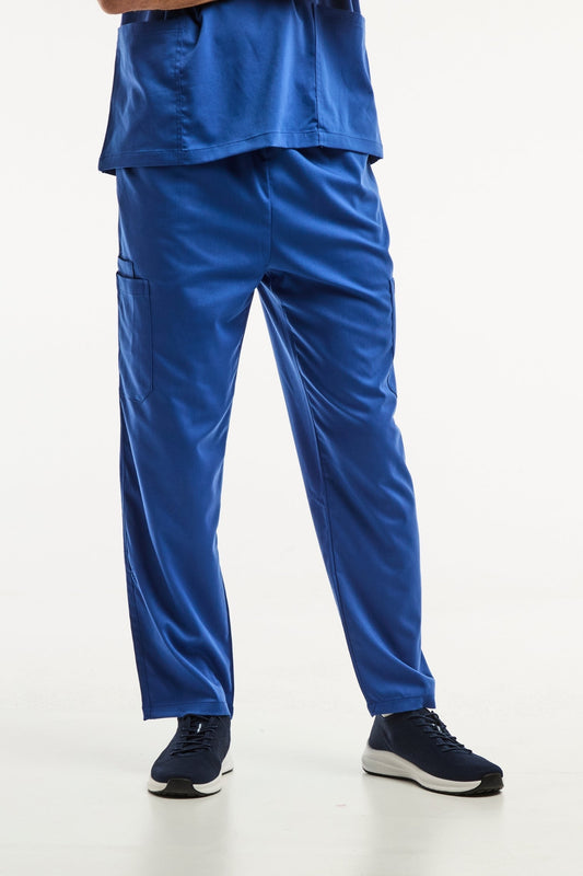 Pantalon médical bleu roi LUCA pour homme, facile à entretenir et idéal pour uniforms