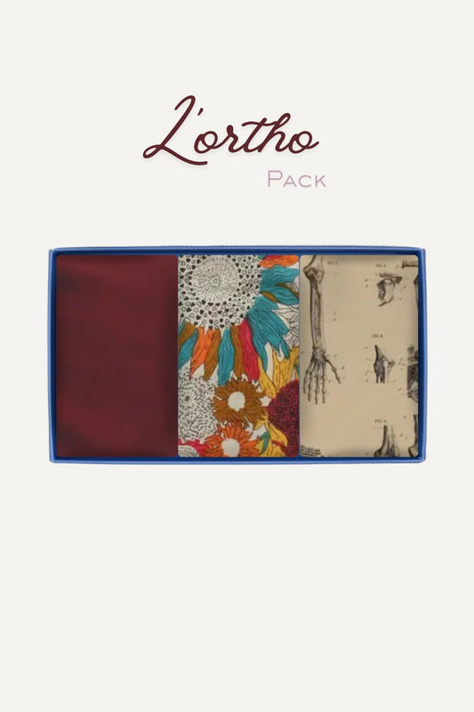 Pack découverte L’ortho : 3 calots de bloc dans boîte bleue