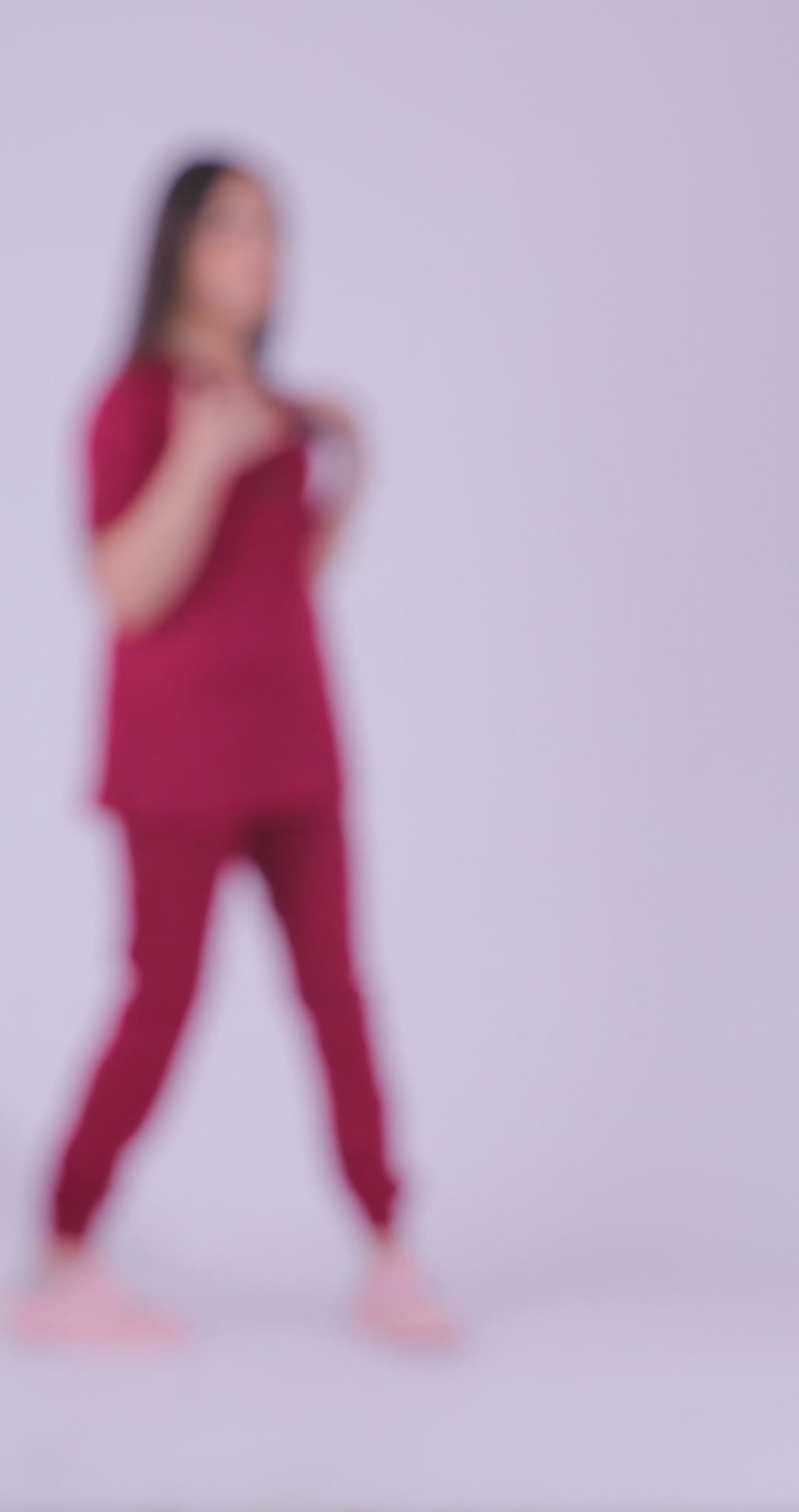 Slimfit NEW – Pantalon médical – Rouge Bordeaux