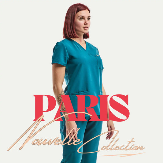 Ensemble de scrubs teal.