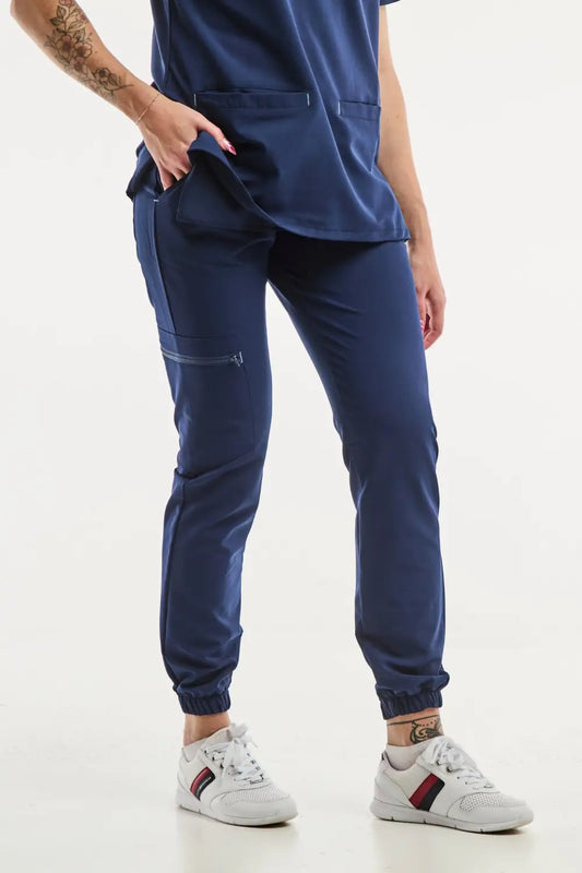 Pantalon médical Slimfit New bleu marine pour un style professionnel et confortable