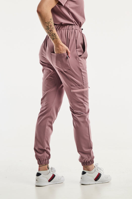 Pantalon médical mauve Slimfit NEW – Pantalon médical – Rose pour professionnels de santé