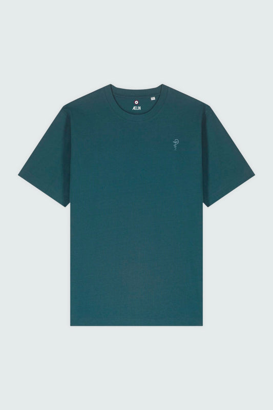 T-shirt premium Aelin Paris heavy coton unisexe à motif pharmacie teal foncé