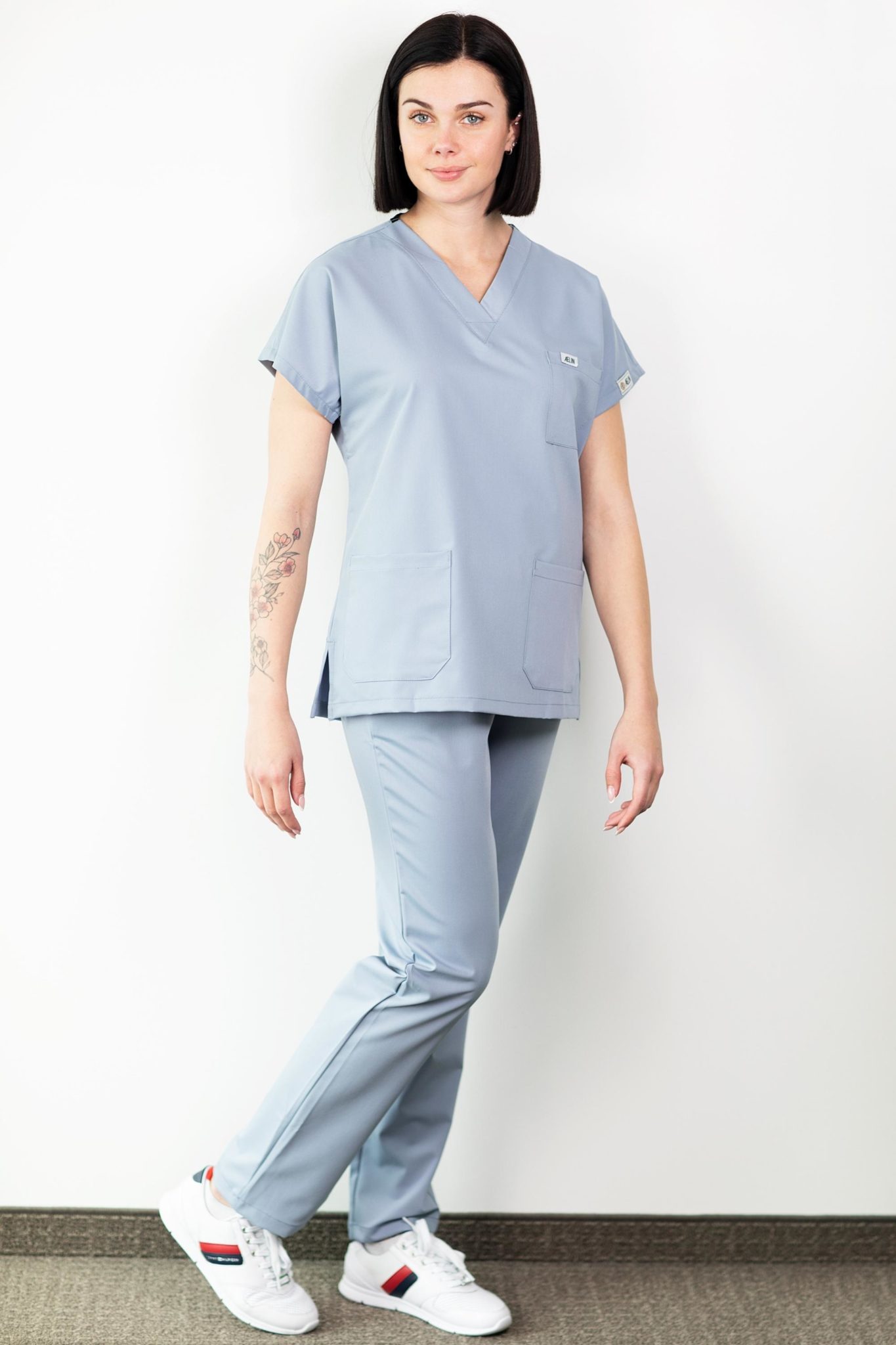 Tunique médicale - Bleu dragée Confort - Femme