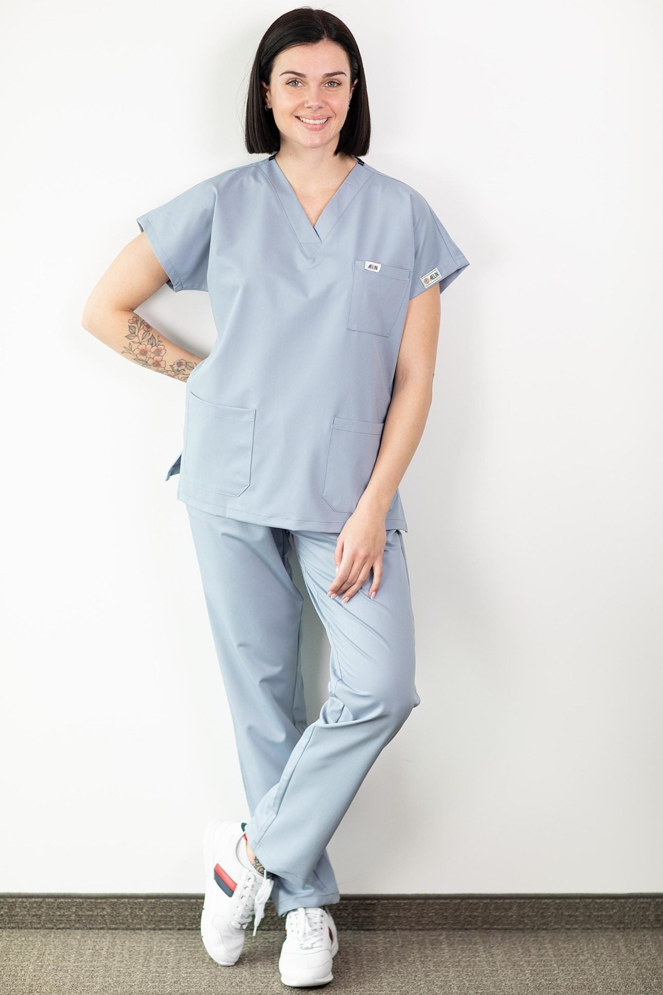 Tunique médicale - Bleu dragée Confort - Femme