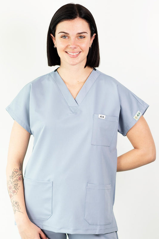 Tunique médicale - Bleu dragée Confort - Femme - XXS (34)