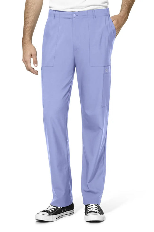 Pantalon de bloc Homme Bleu Ciel, bleu ciel avec poches latérales et taille élastique