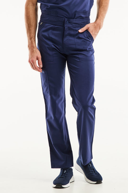 Pantalon médical Balance by Dickies bleu marine, coupe moderne, tenues médicales