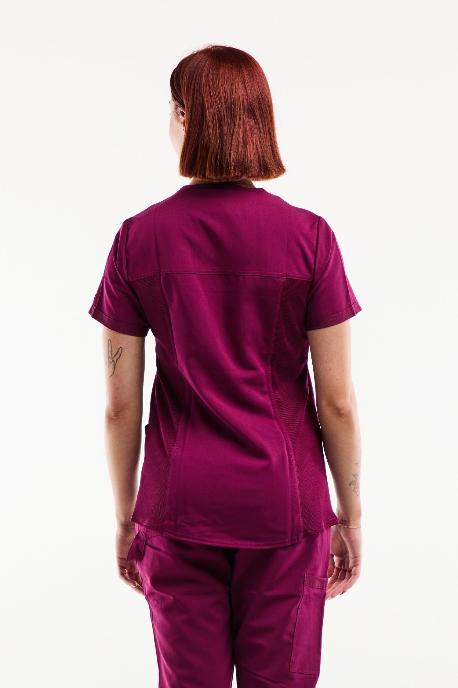 Tunique à manches Balance by Dickies femme bordeaux, techniques faciles d’entretien