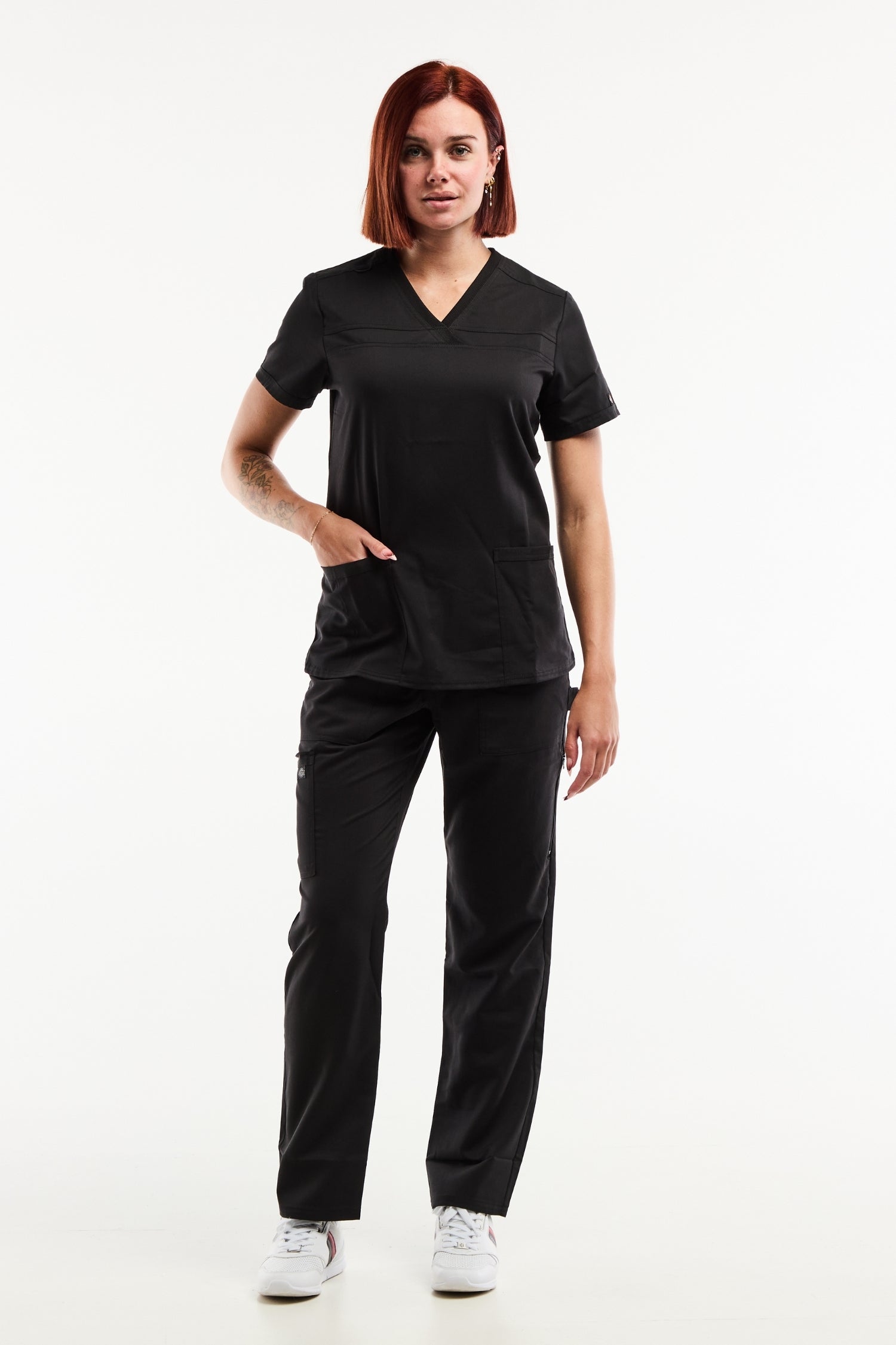 Tunique à manches Balance by Dickies Femme Noir avec pantalon