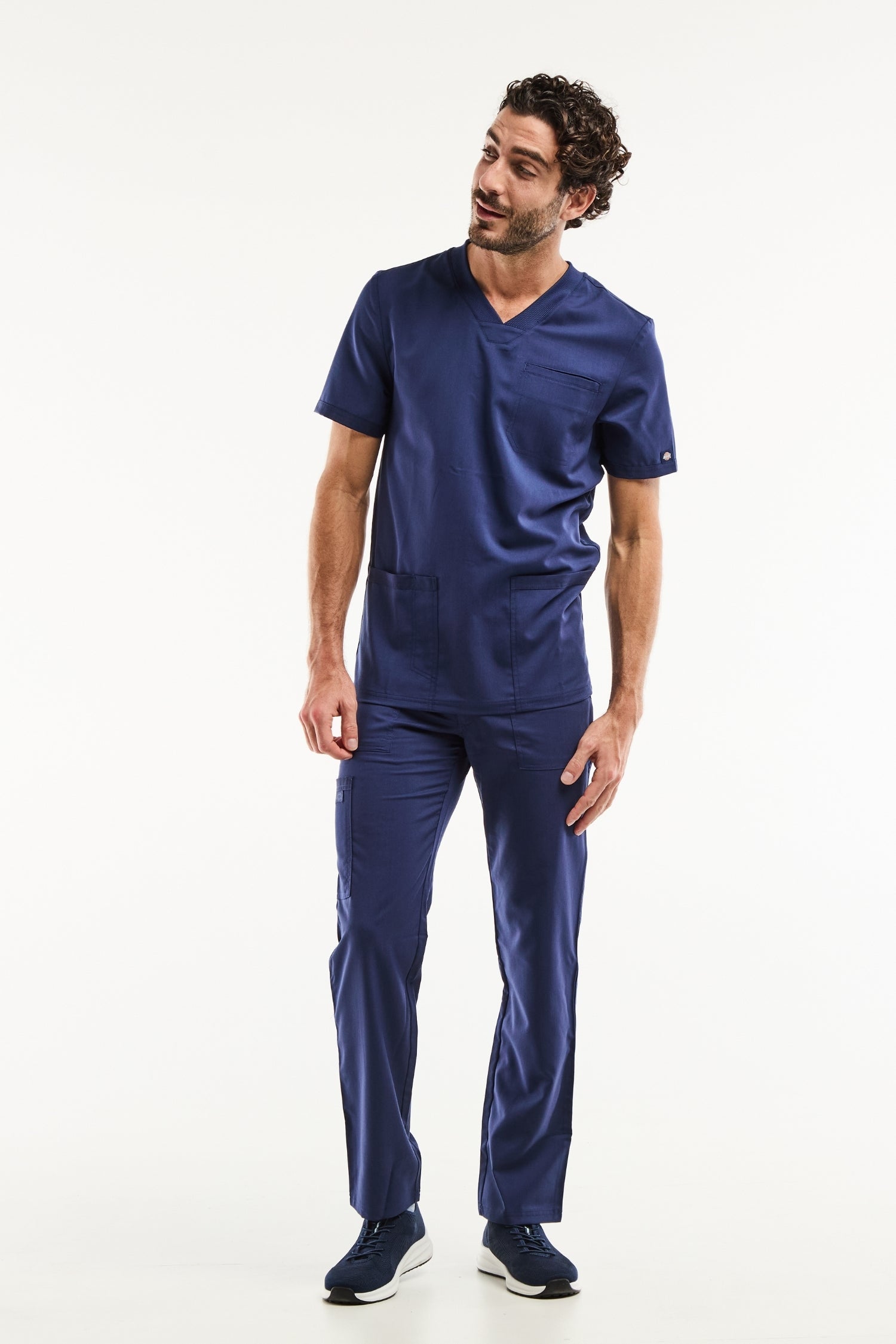 Tenue de bloc homme Balance by Dickies bleu marine, uniforme médical