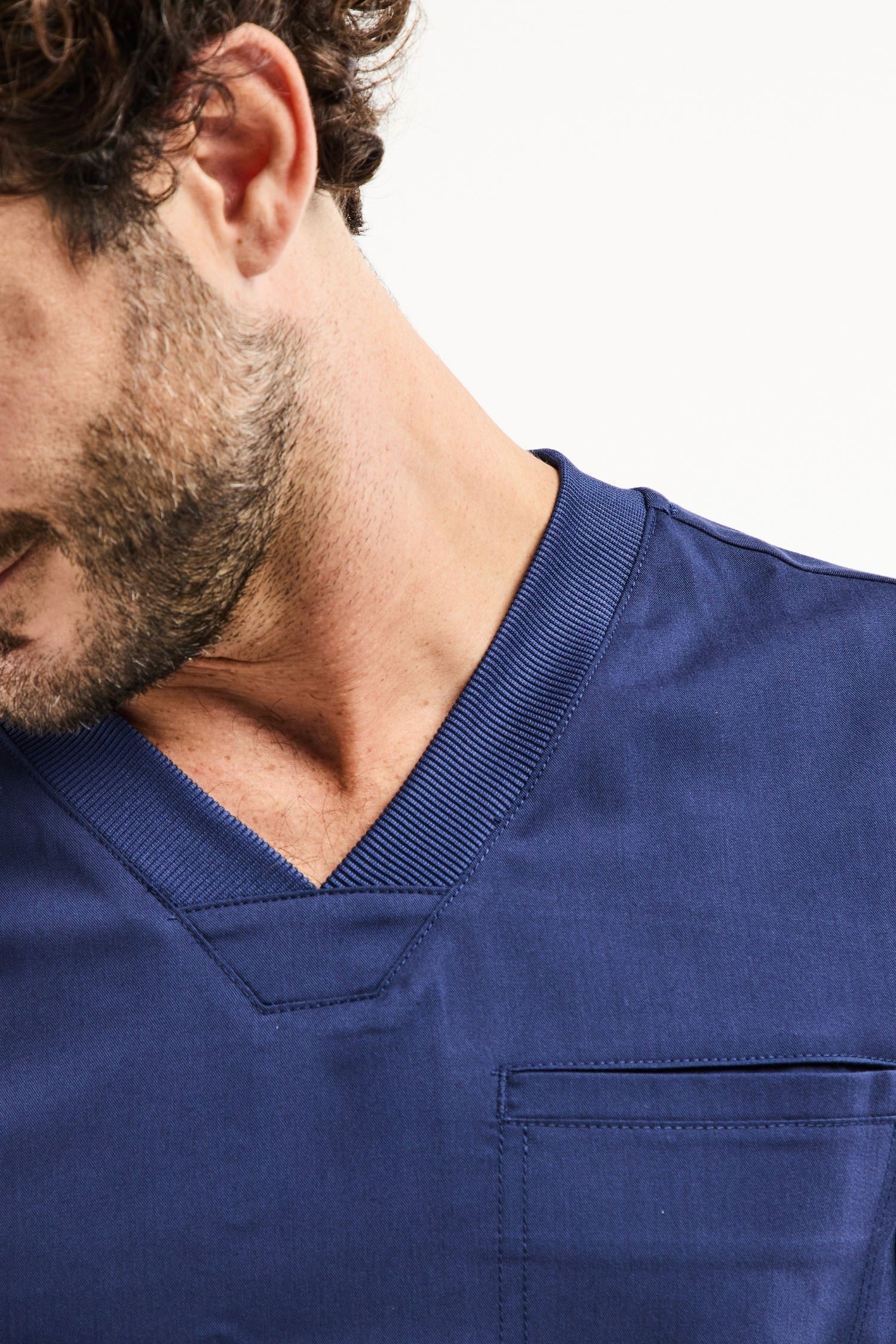 Tenue de bloc homme Balance by Dickies bleu marine V-neck avec poche