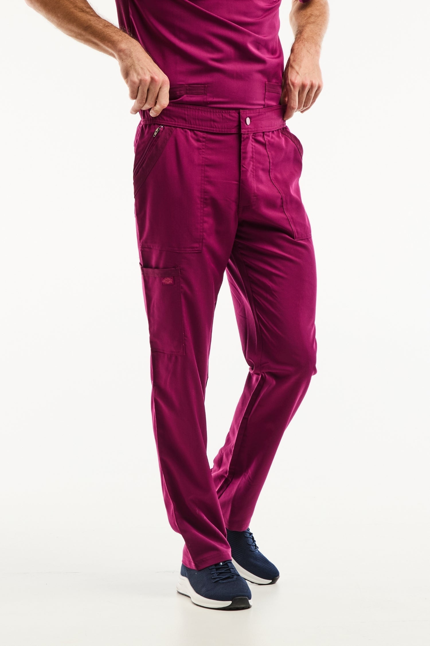 Tenue de bloc homme Balance by Dickies bordeaux magenta à poches