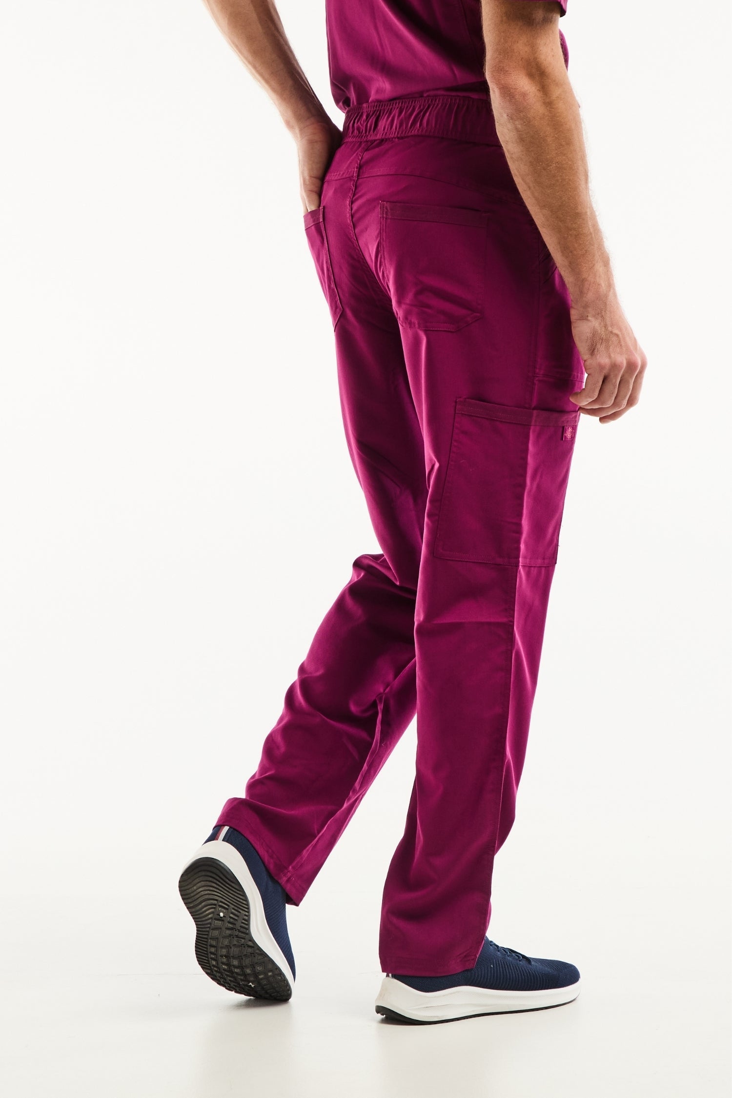 Tenue de bloc homme Balance by Dickies fuchsia avec poches et taille élastique