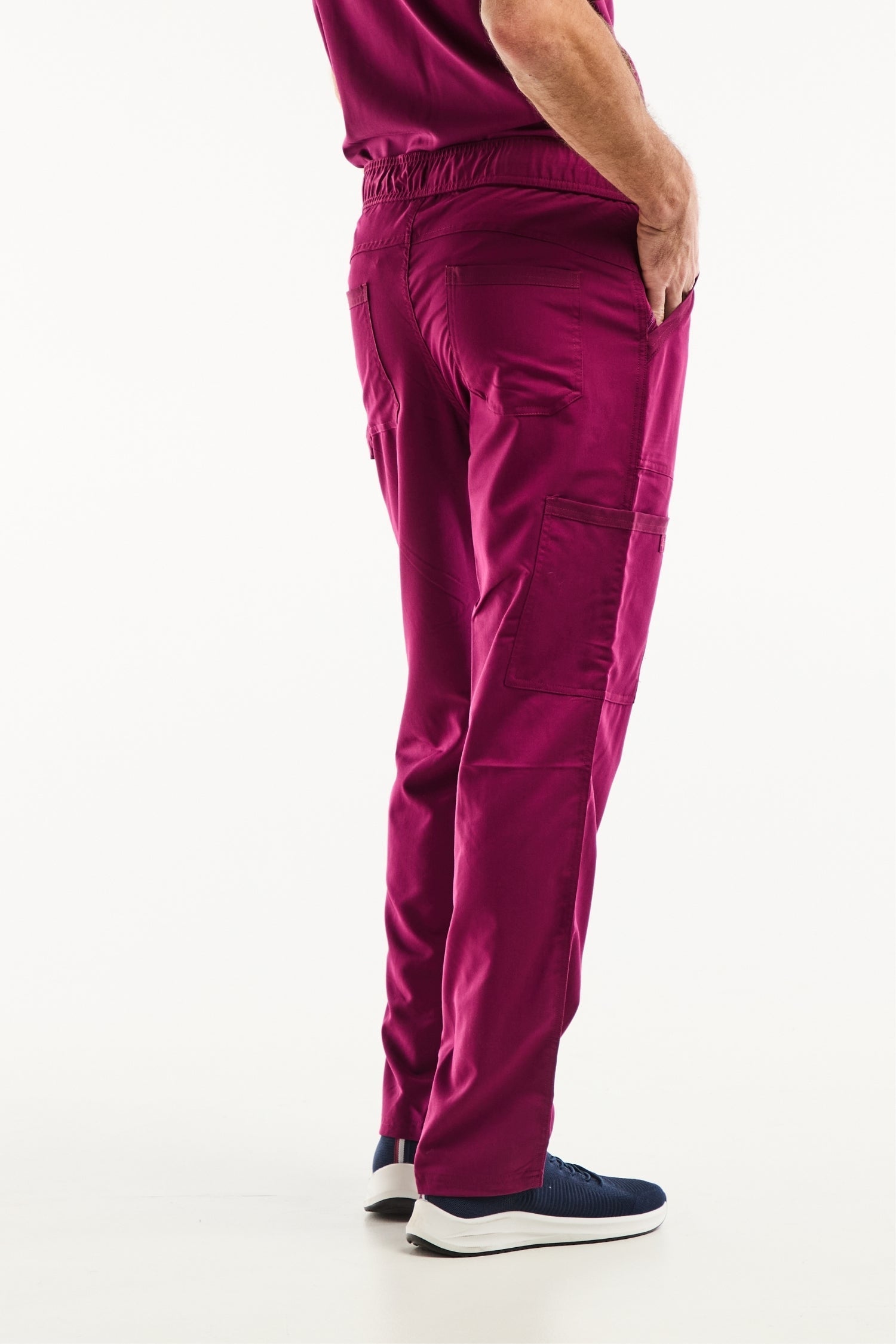 Pantalon cargo magenta Balance by Dickies tenue de bloc homme bordeaux