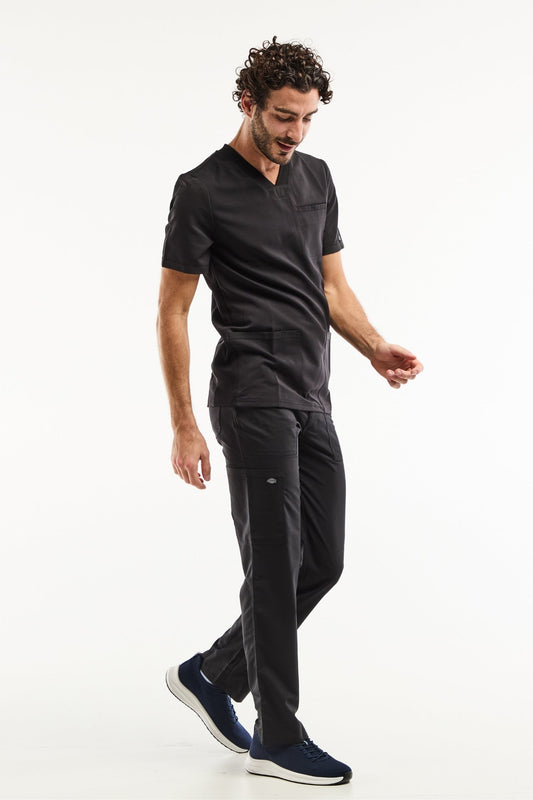 Tenue de bloc homme Balance by Dickies noire, v-neck à poches