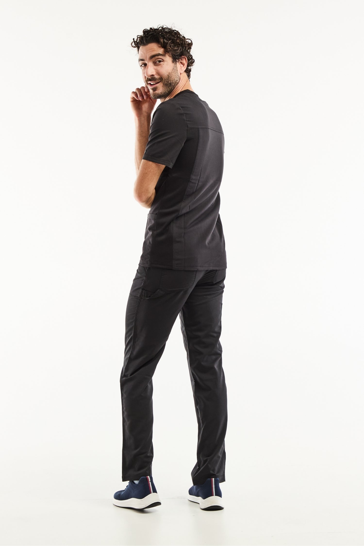 Tenue de bloc homme Balance by Dickies noire, uniforme médical