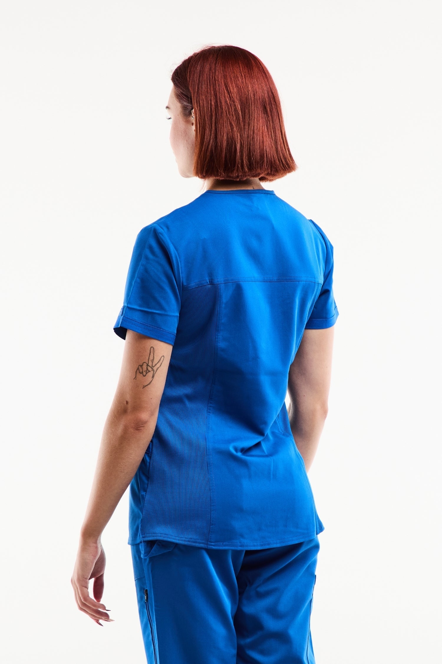 Tunique médicale Balance by Dickies femme bleu royal coupe contemporaine extensible