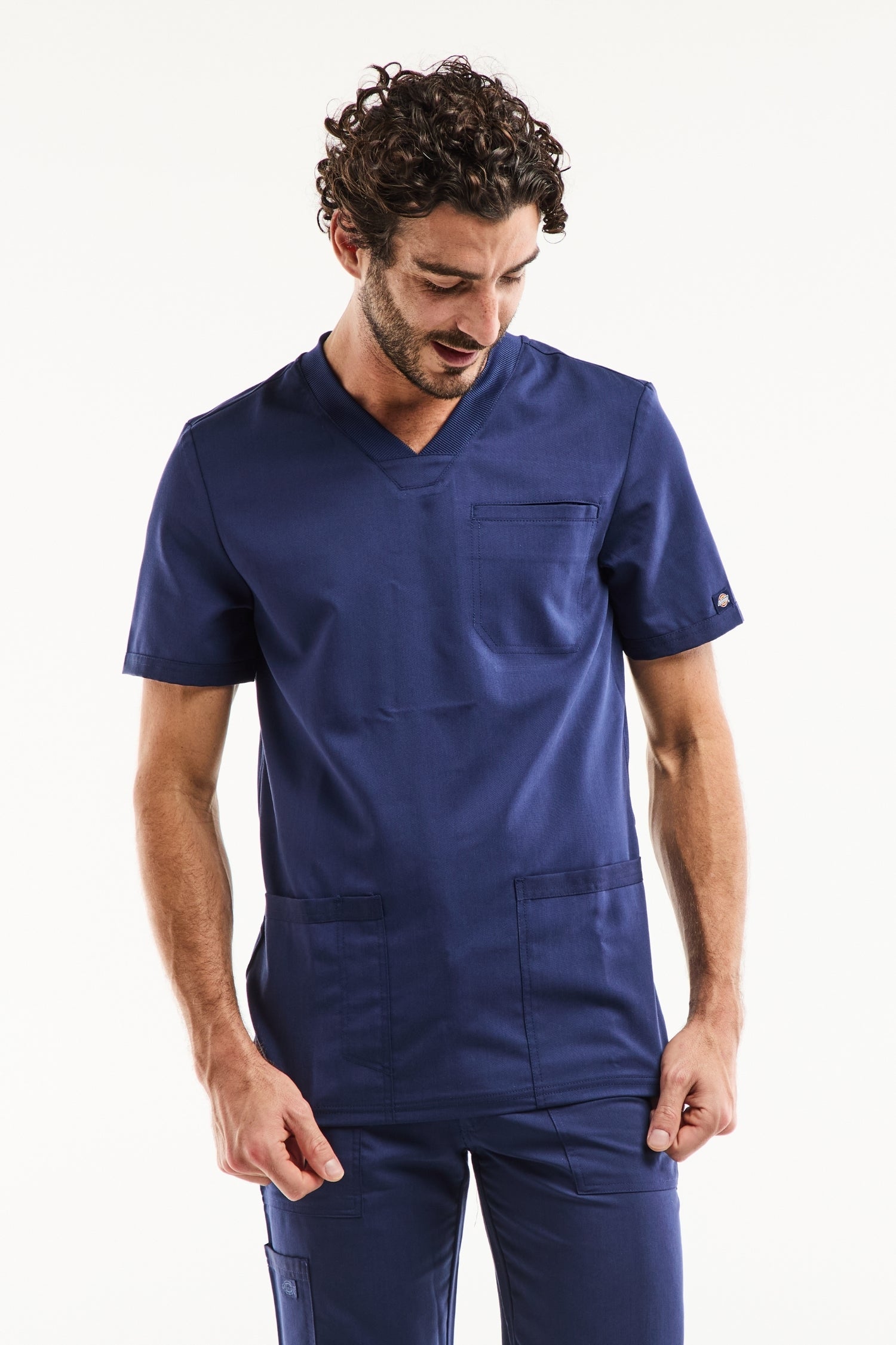 Tunique médicale Balance by Dickies homme bleu marine avec poches plaquées