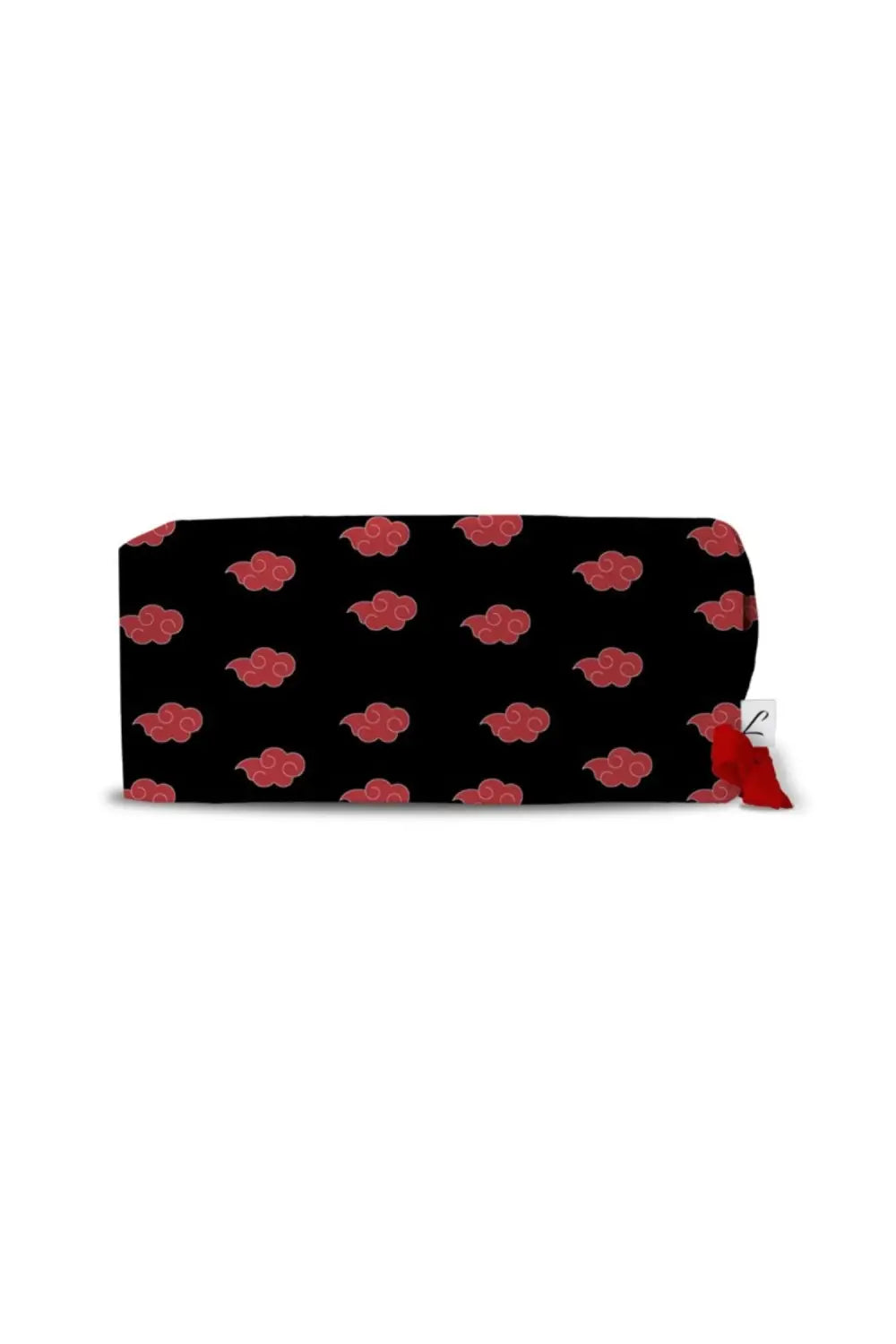 Trousse à crayons noire et rouge avec des roses rouges - calot médical aelin, collection art