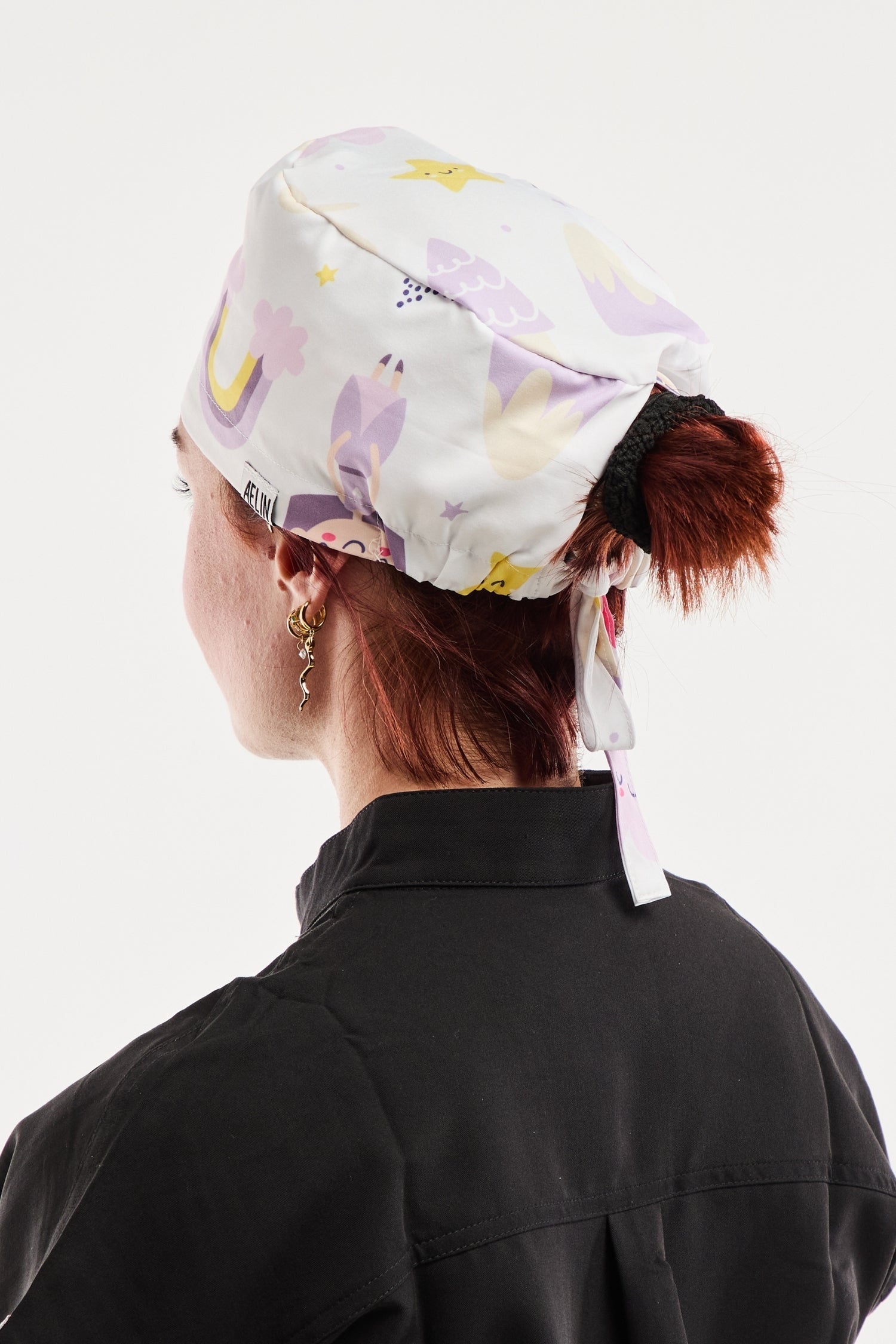 Calot médical imprimé Licornes et Arc-en-Ciel motif licornes arc-en-ciel