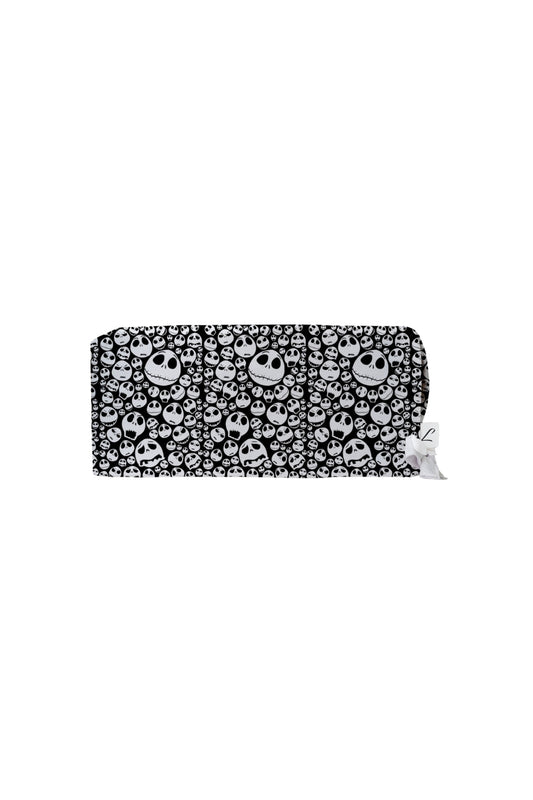 Portefeuille ou pochette à imprimé floral noir et blanc de la collection Art Calot Médical