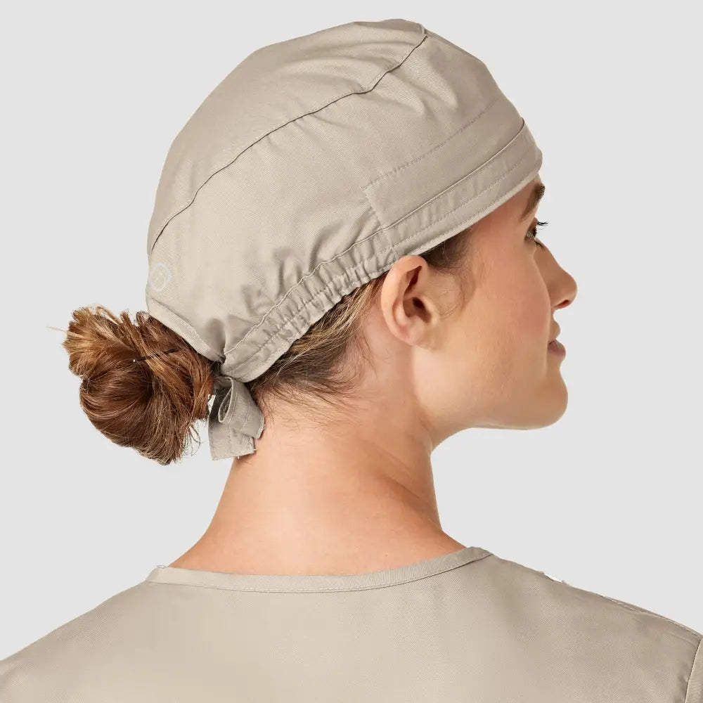 Calot médical WonderWink Beige, facile à entretenir et réduire les contaminations lors