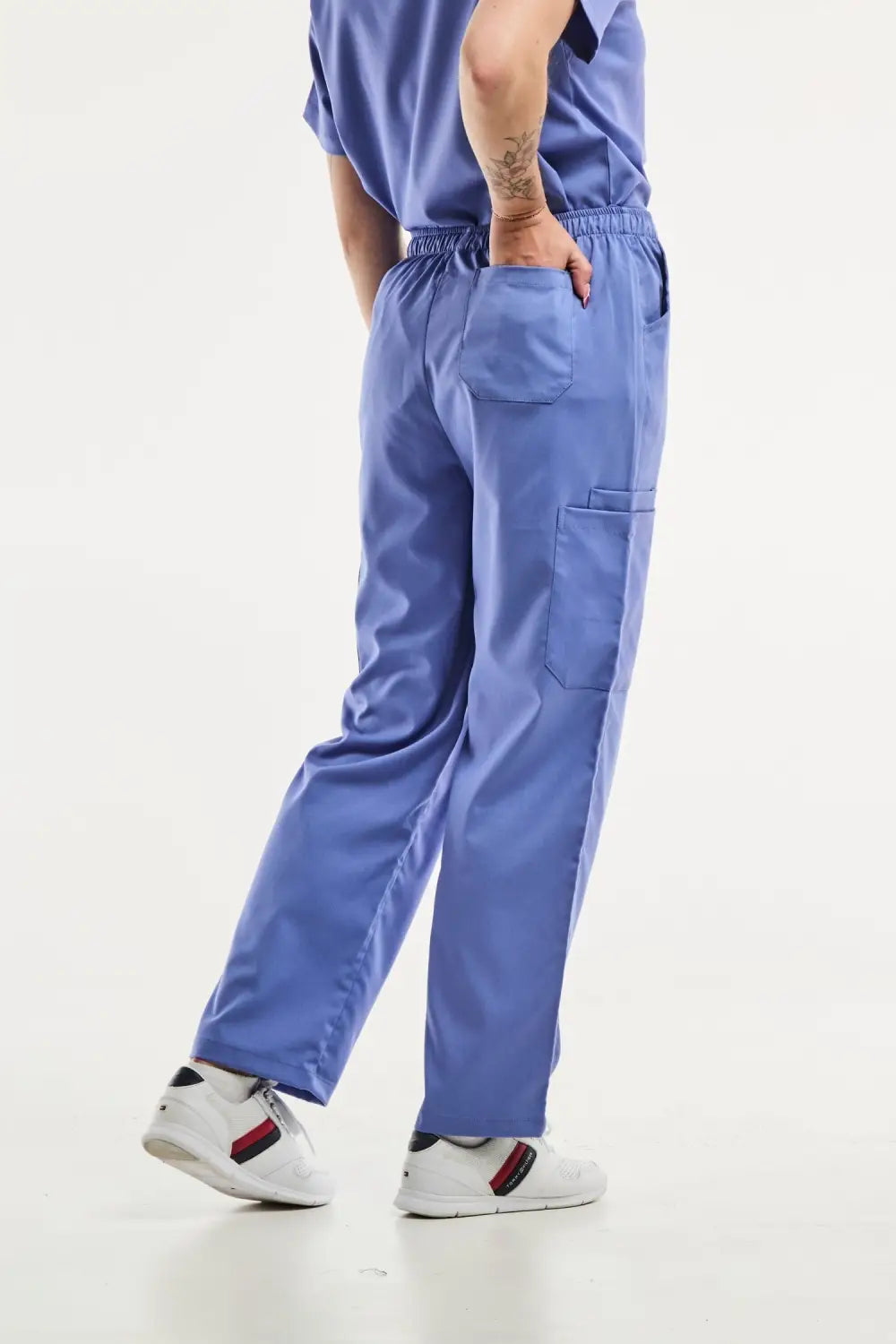 Pantalon médical Emma pour femmes, bleu, idéal pour tenues médicales et uniforms