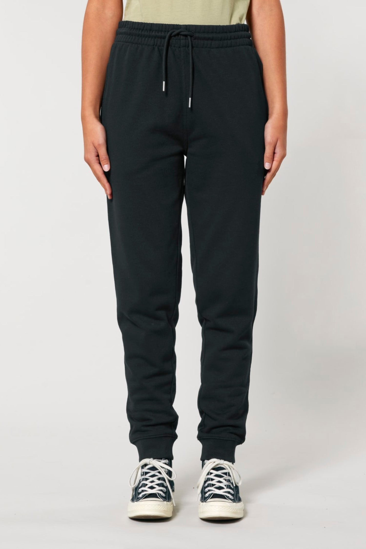 Jogging iconique Aelin Paris unisexe noir, matière principale cordon