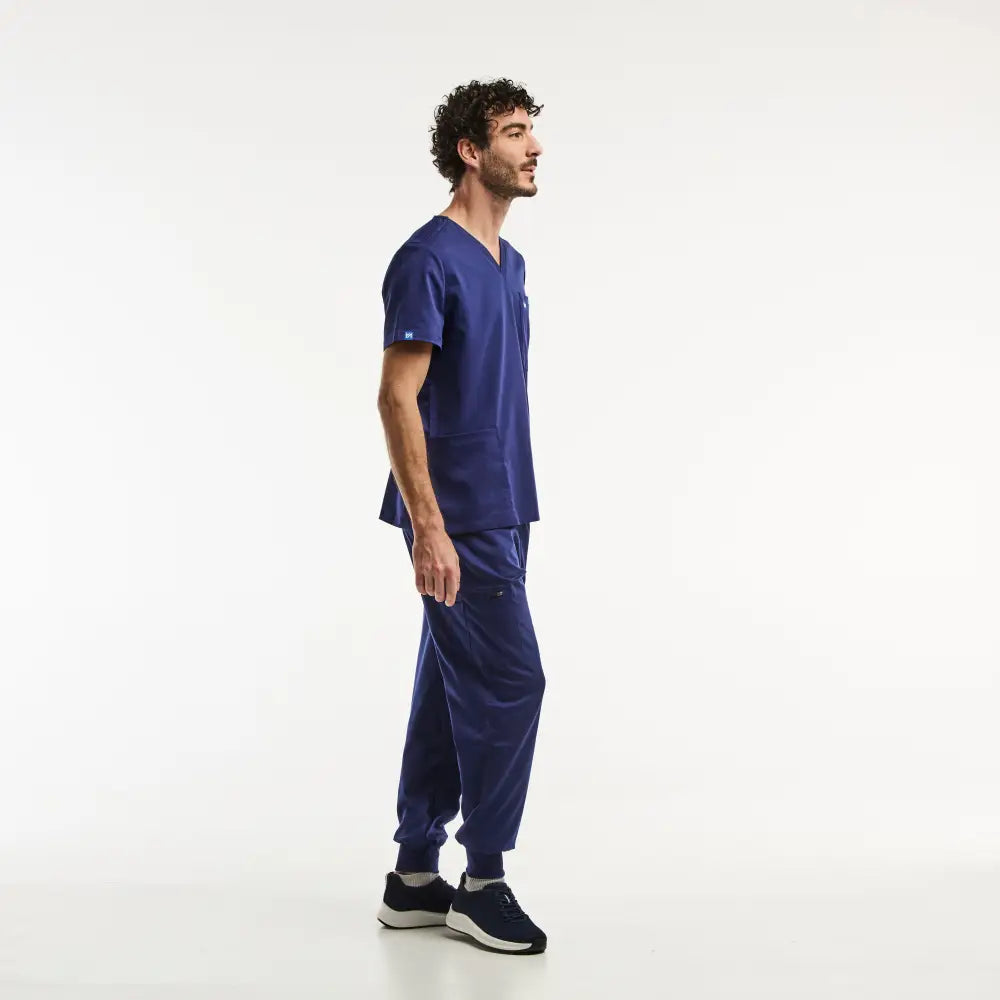Ensemble médical complet LUCA Jogger en bleu marine pour homme