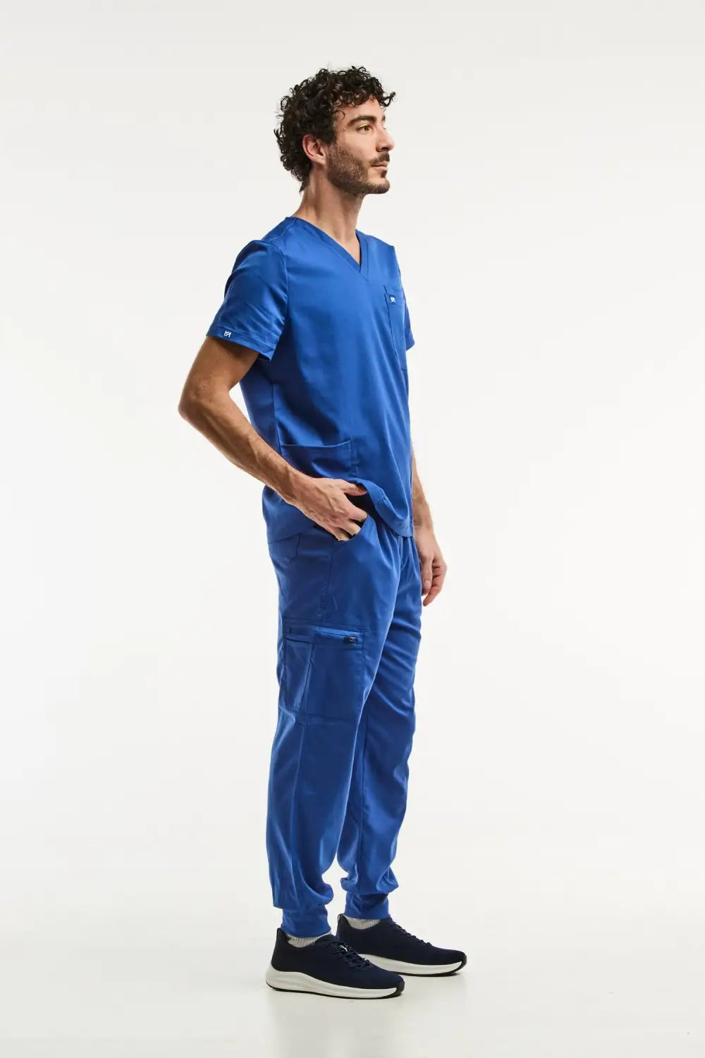 Vêtements médicaux complets avec blue medical scrubs pour homme LUCA Jogger Bleu roi