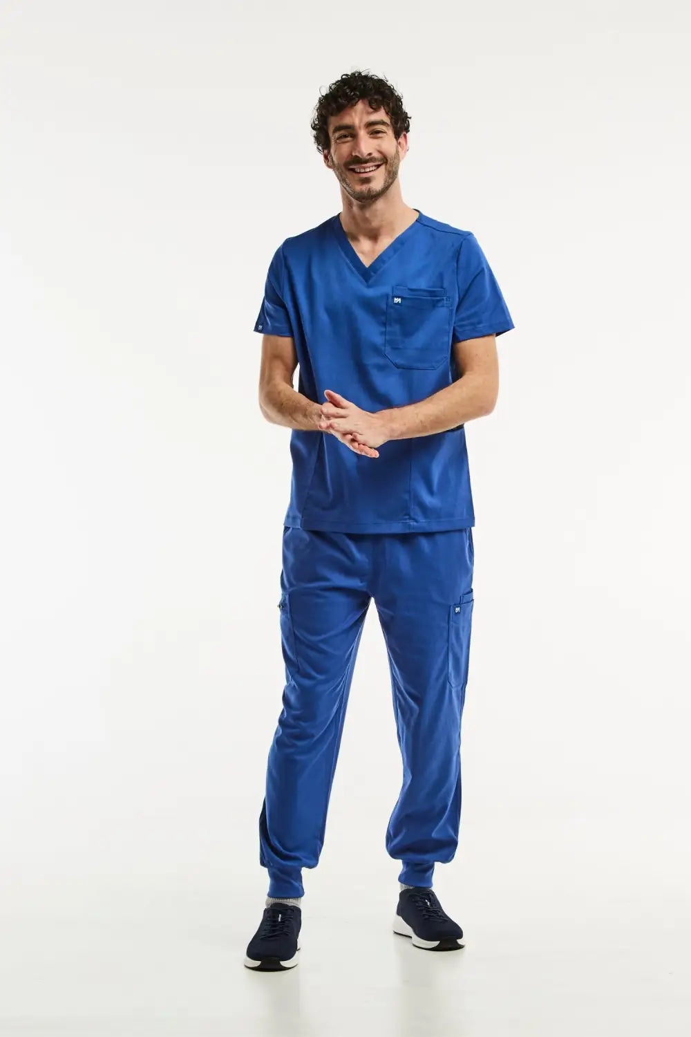 Vêtements médicaux complets, LUCA Jogger en bleu roi pour homme, tenue médicale