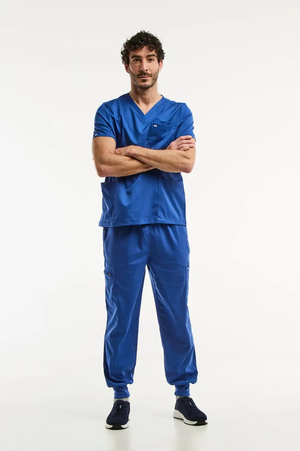 Luca Jogger en bleu roi, ensemble médical complet pour homme, tenue médicale