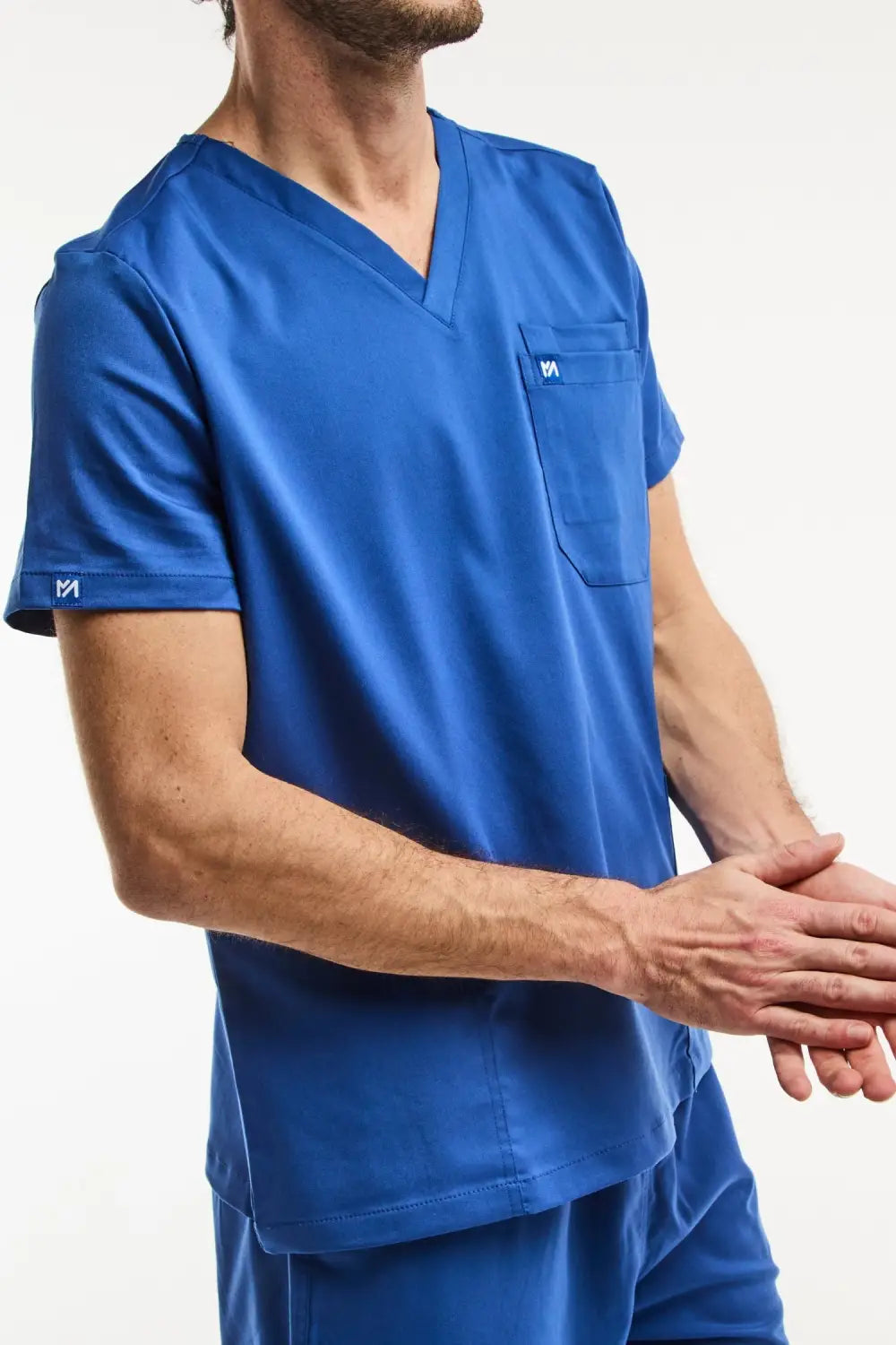Scrub bleu roi LUCA Jogger, ensemble médical complet pour homme, médical complet
