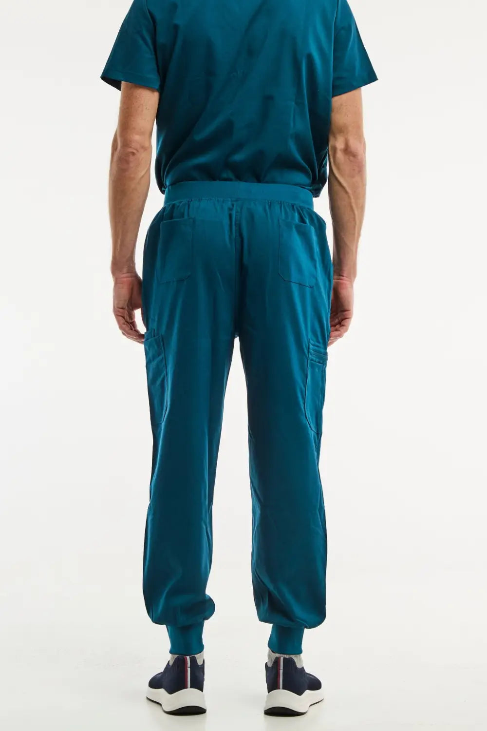Pantalon de scrub teal LUCA Jogger pour un ensemble médical complet homme Vert turquoise