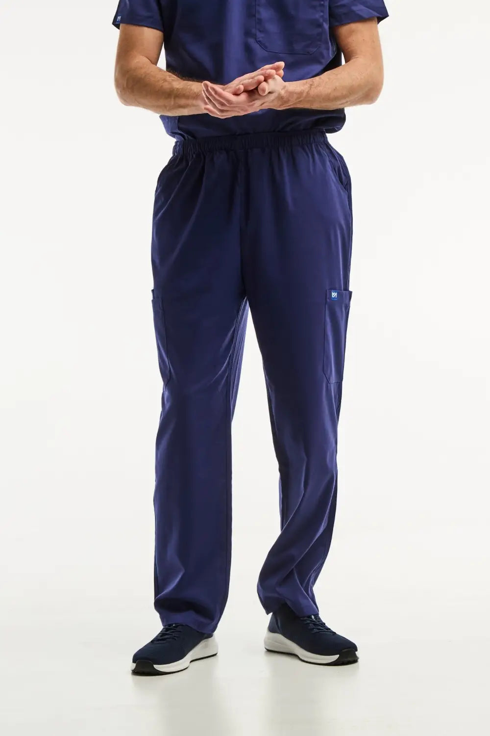 Pantalon médical LUCA bleu marine, facile à entretenir pour hommes, idéal pour uniforms