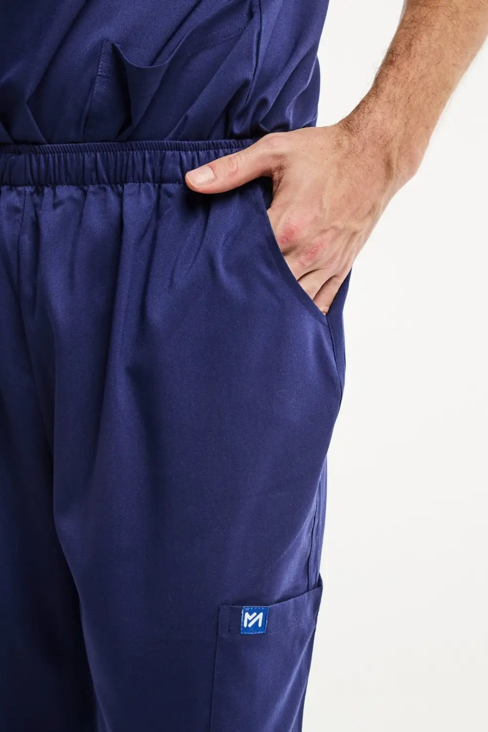 Pantalon médical LUCA bleu marine pour hommes, facile à entretenir, idéal pour uniforms