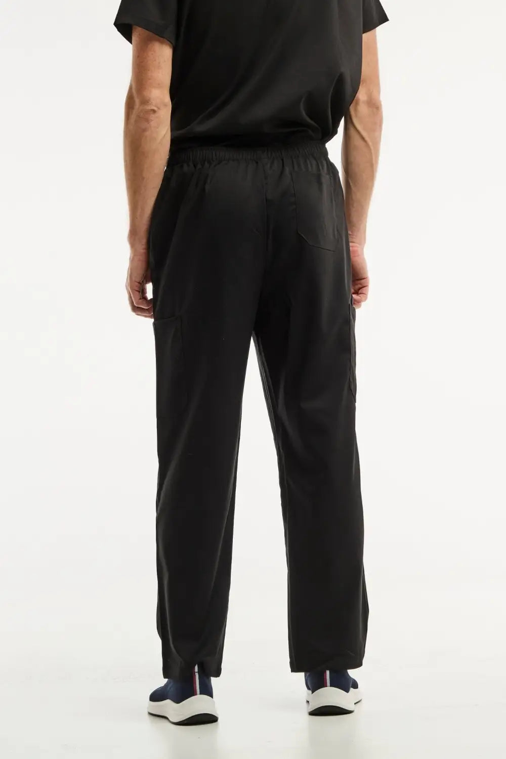 Pantalon médical noir LUCA pour homme, facile à entretenir et parfait pour uniforms