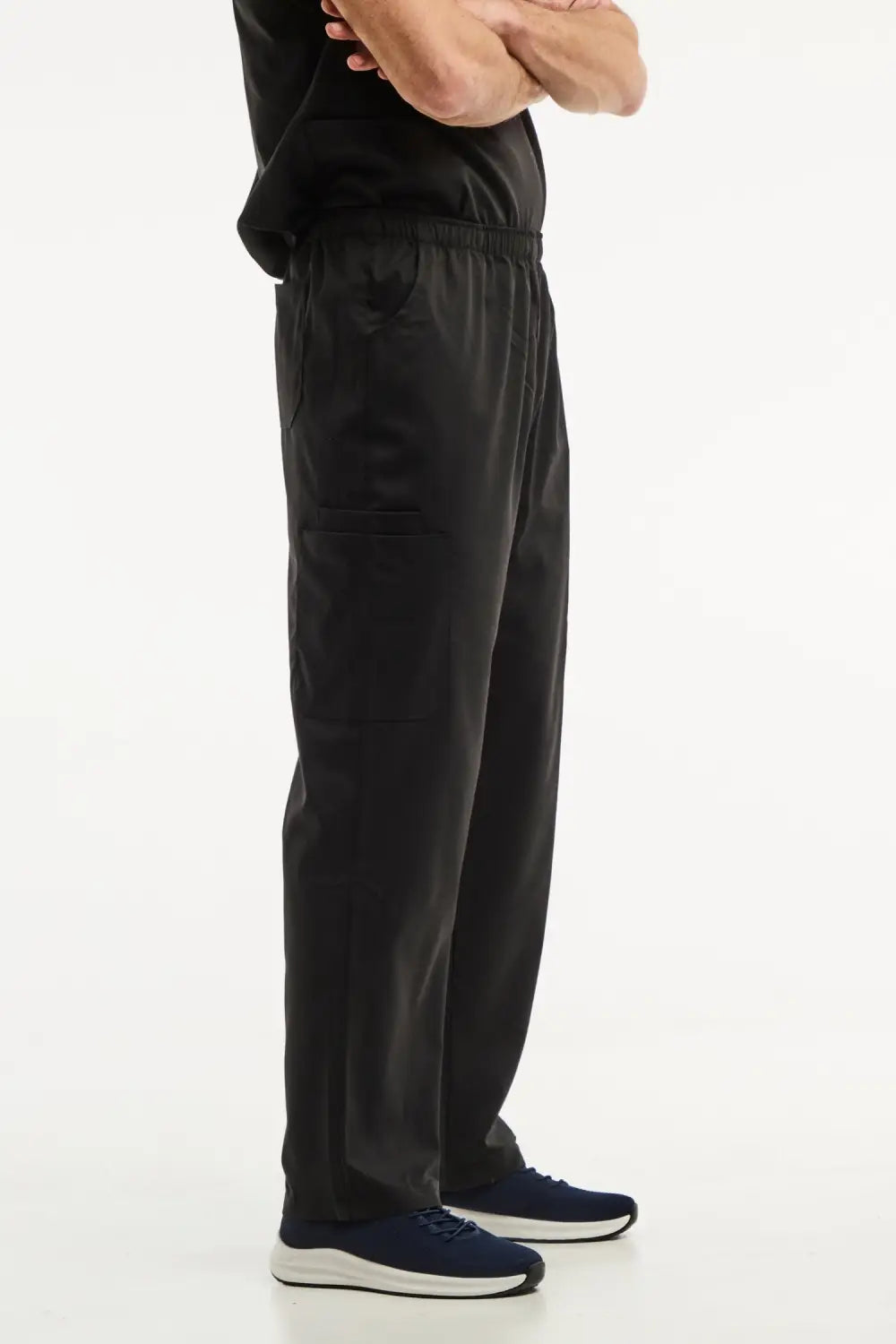 Pantalon médical LUCA noir pour homme, facile à entretenir, idéal pour uniforms