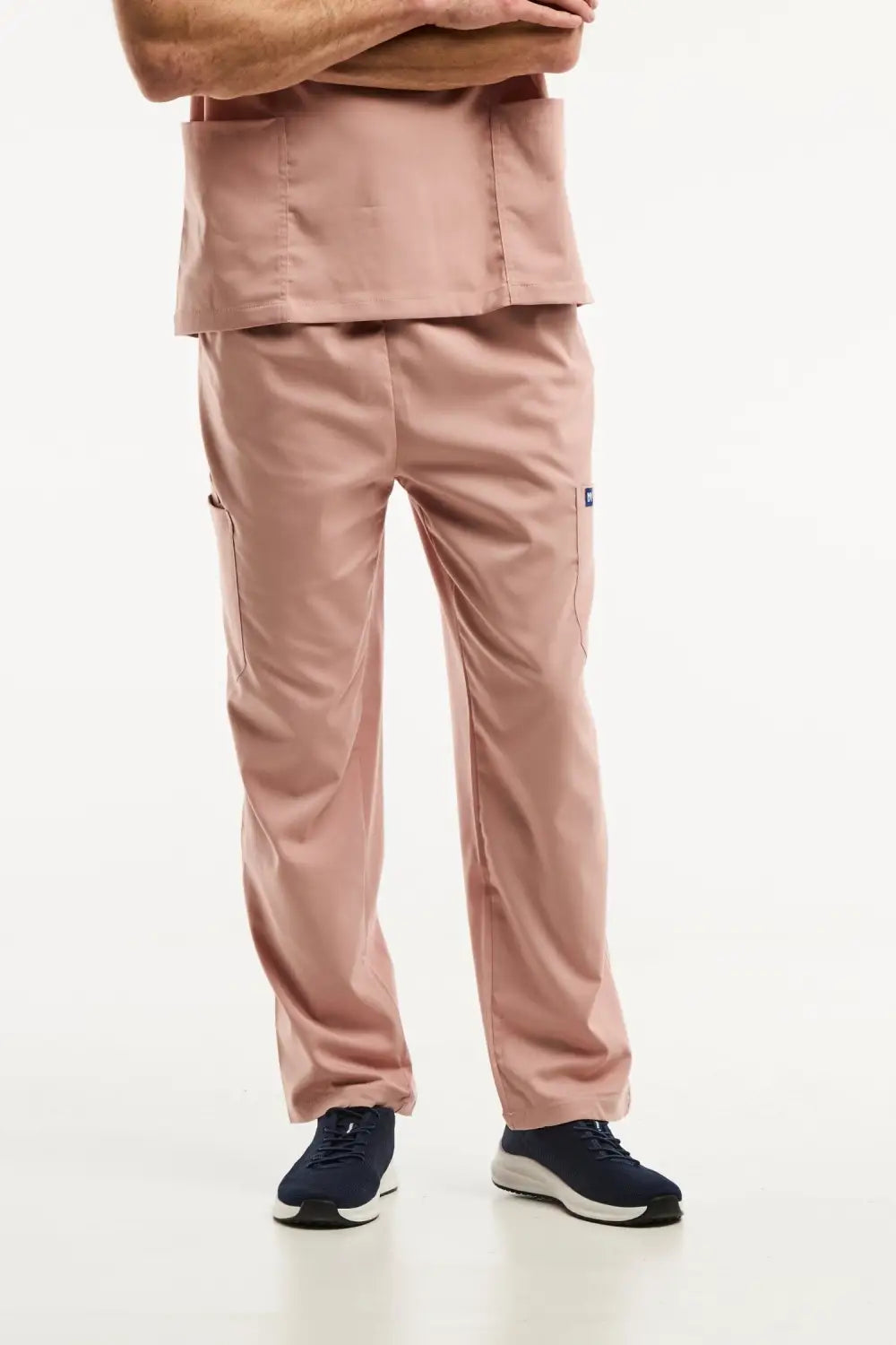 Pantalon médical LUCA rose clair, facile à entretenir pour uniforms professionnels