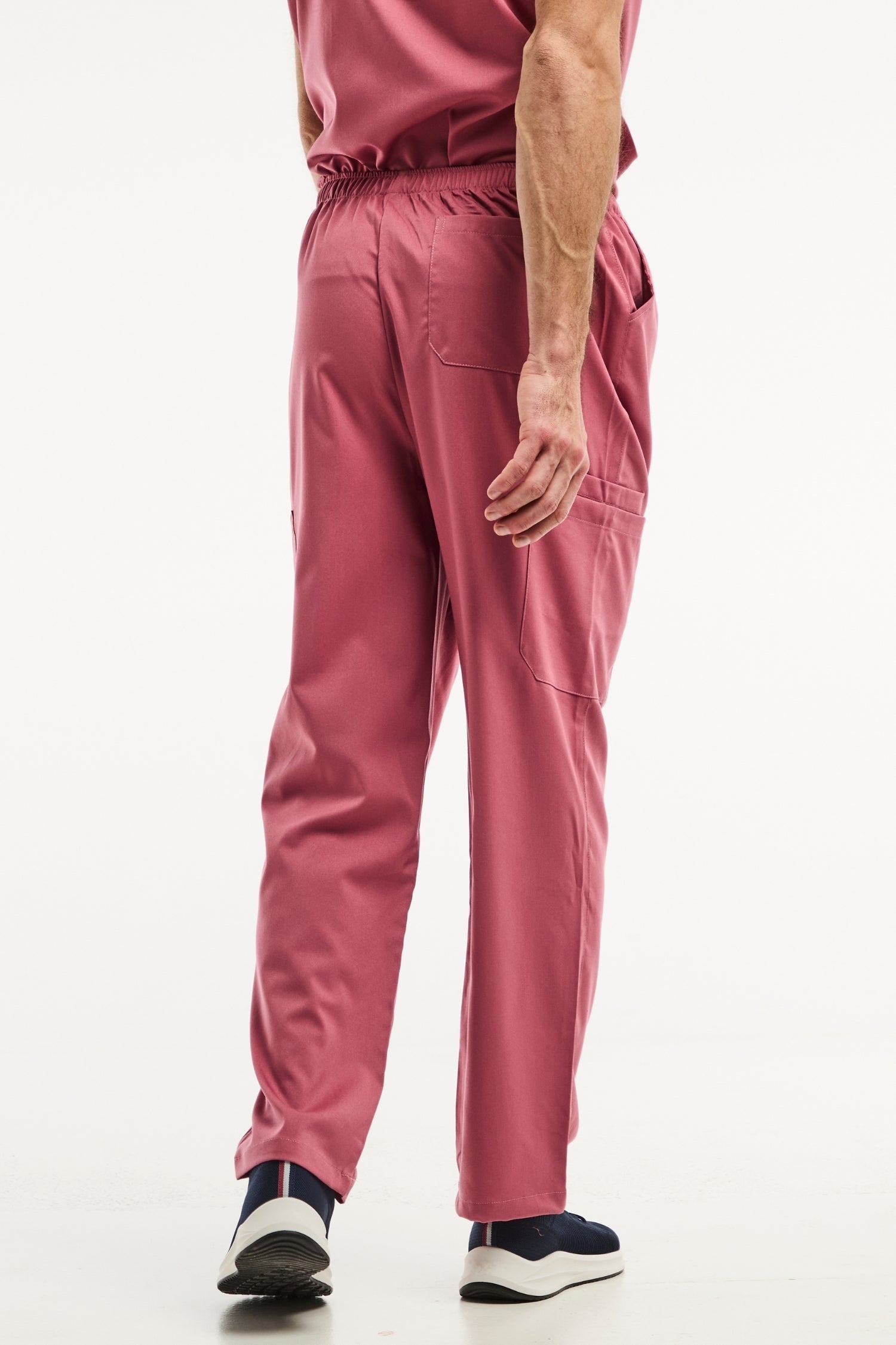 Pantalon médical rose LUCA pour hommes, facile à entretenir, idéal pour uniforms