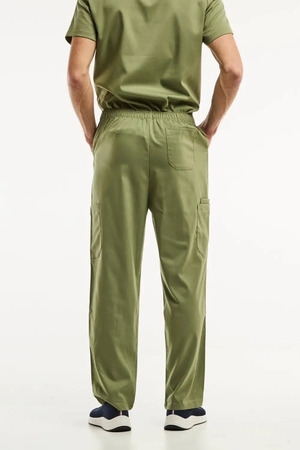 Pantalon médical LUCA vert olive, facile à entretenir pour hommes, dans les uniforms