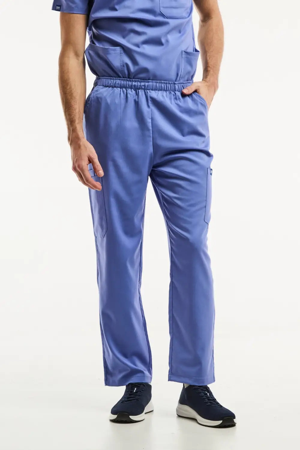 Pantalon médical LUCA bleu pour homme, facile à entretenir, idéal pour uniforms