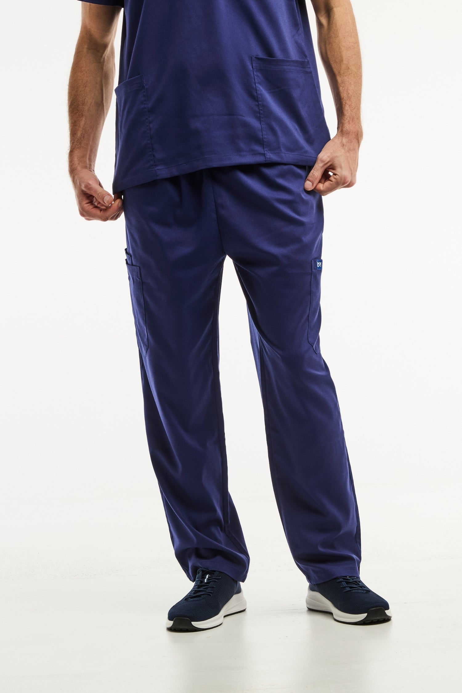 Pantalon médical LUCA bleu marine pour homme, facile à entretenir, idéal pour uniforms