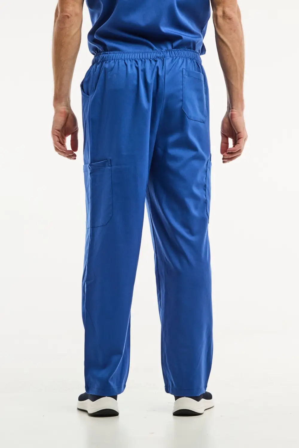 Pantalon classique bleu roi pour homme, idéal pour un ensemble médical professionnel