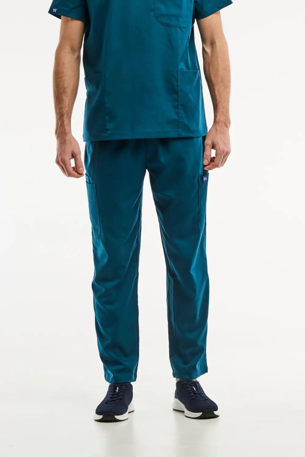Teal scrub pants LUCA pour homme, pantalon classique idéal pour un ensemble médical professionnel