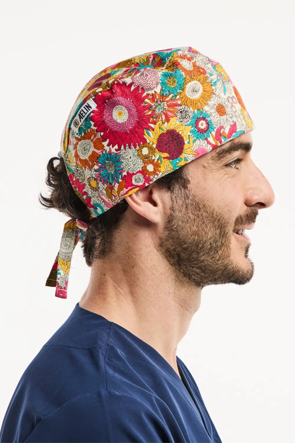 Pack Découverte The Artist II : bonnet chirurgical floral vibrant taille court